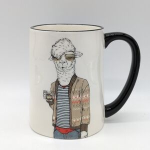 Signature Housewares Hipster Animal Llama Coffee Mug